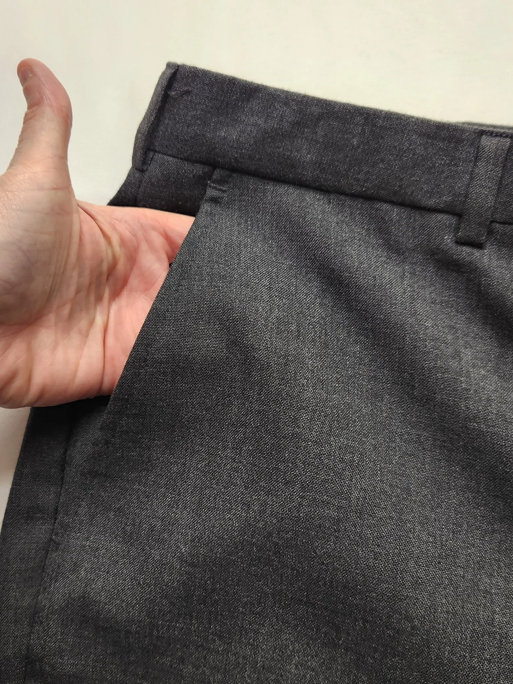⭐️Vintage Barrington Mens Grey Wool Blend Tailored Slacks 36x30 Suit Pants Work